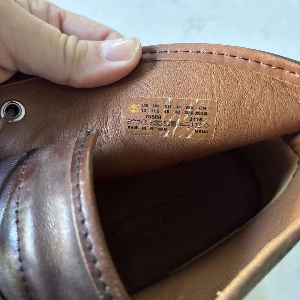 Timberland Boot Co Wodehouse Lost History Chukka Boots Brown Leather Men's 12